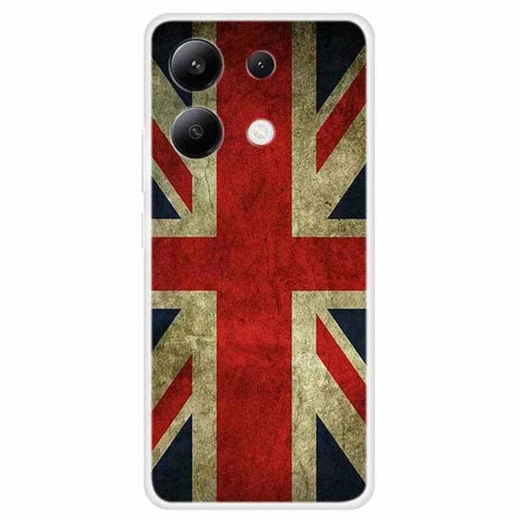 For Xiaomi Redmi Note 13 4G Case TPU Pattern Printing Anti-Fall Phone Cover