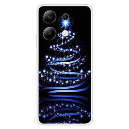 For Xiaomi Redmi Note 13 4G Case Soft TPU Phone Cover Merry Christmas Pattern