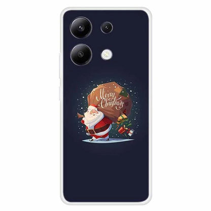 For Xiaomi Redmi Note 13 4G Case Soft TPU Phone Cover Merry Christmas Pattern