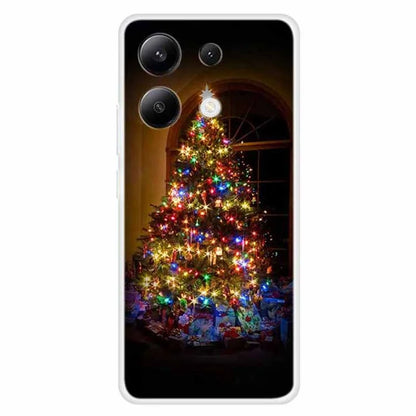 For Xiaomi Redmi Note 13 4G Case Soft TPU Phone Cover Merry Christmas Pattern