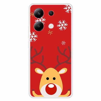 For Xiaomi Redmi Note 13 4G Case Soft TPU Phone Cover Merry Christmas Pattern