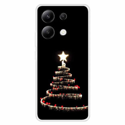 For Xiaomi Redmi Note 13 4G Case Soft TPU Phone Cover Merry Christmas Pattern