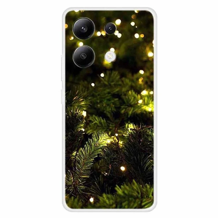 For Xiaomi Redmi Note 13 4G Case Soft TPU Phone Cover Merry Christmas Pattern