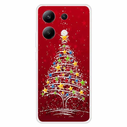 For Xiaomi Redmi Note 13 4G Case Soft TPU Phone Cover Merry Christmas Pattern