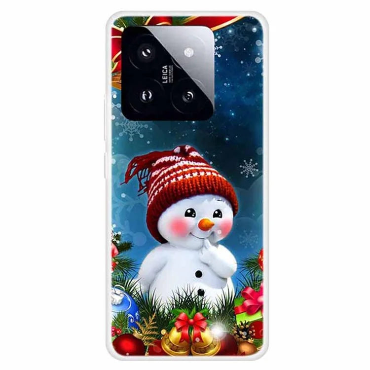 For Xiaomi 14 Pro Merry Christmas Case Soft TPU Slim Fit Protective Phone Cover