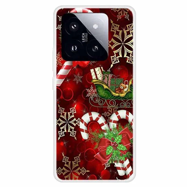 For Xiaomi 14 Pro Merry Christmas Case Soft TPU Slim Fit Protective Phone Cover