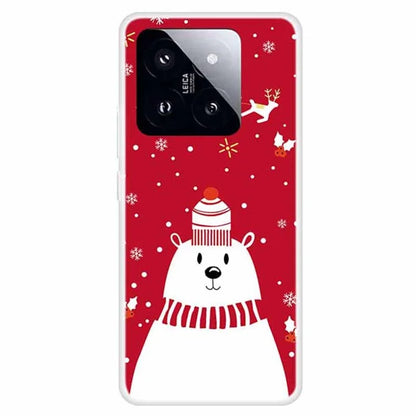 For Xiaomi 14 Pro Merry Christmas Case Soft TPU Slim Fit Protective Phone Cover