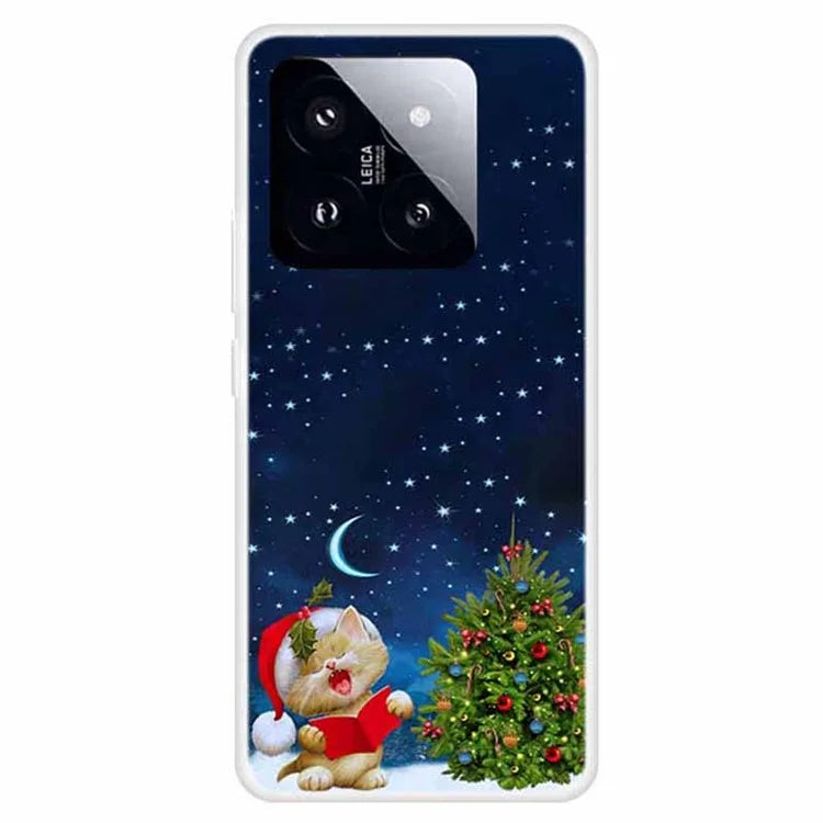 For Xiaomi 14 Pro Merry Christmas Case Soft TPU Slim Fit Protective Phone Cover
