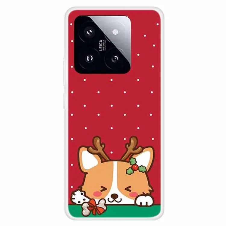 For Xiaomi 14 Pro Merry Christmas Case Soft TPU Slim Fit Protective Phone Cover