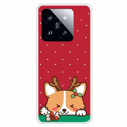 For Xiaomi 14 Pro Merry Christmas Case Soft TPU Slim Fit Protective Phone Cover