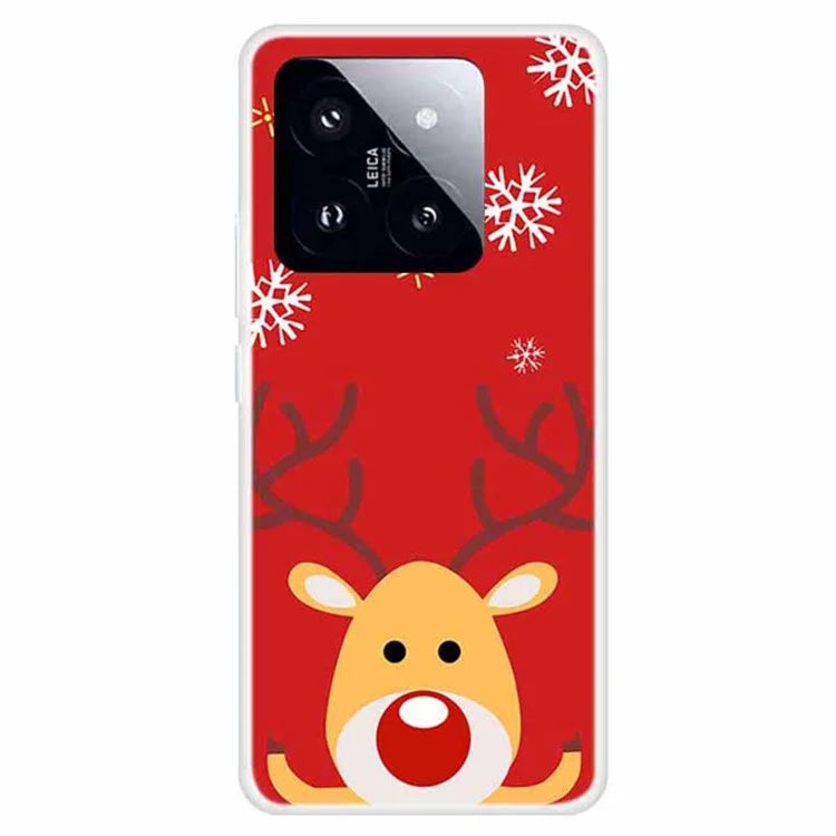 For Xiaomi 14 Pro Merry Christmas Case Soft TPU Slim Fit Protective Phone Cover