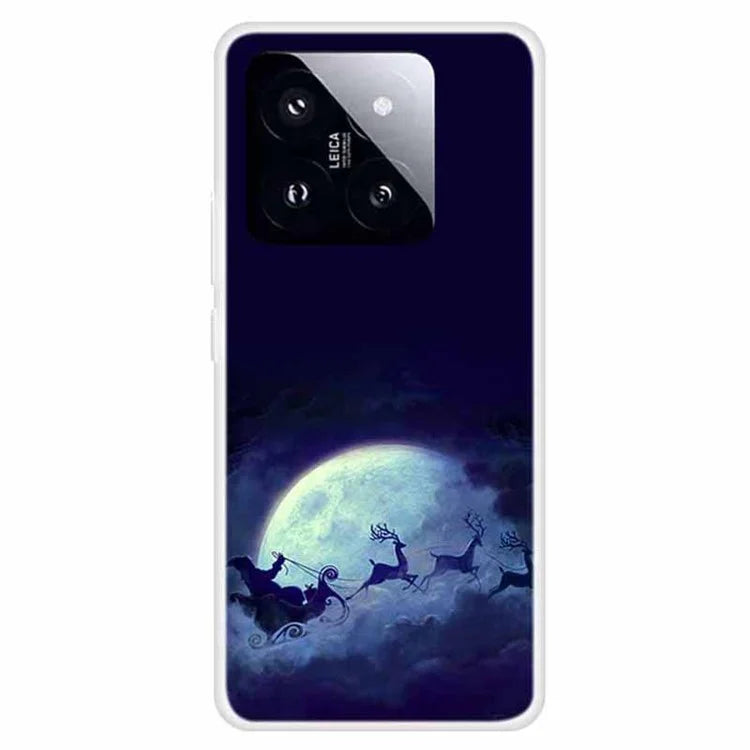 For Xiaomi 14 Pro Merry Christmas Case Soft TPU Slim Fit Protective Phone Cover