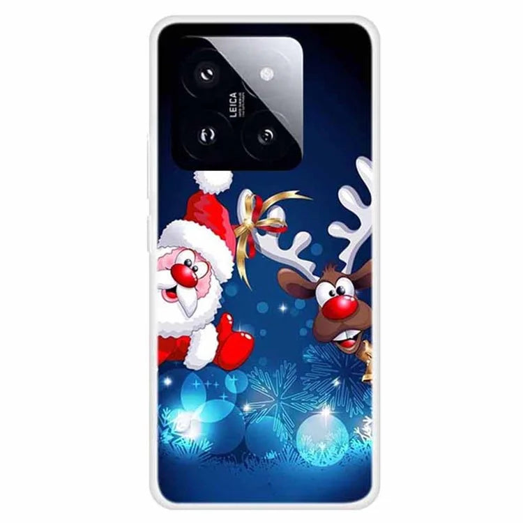 For Xiaomi 14 Pro Merry Christmas Case Soft TPU Slim Fit Protective Phone Cover