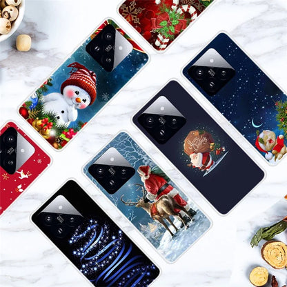 For Xiaomi 14 Pro Merry Christmas Case Soft TPU Slim Fit Protective Phone Cover