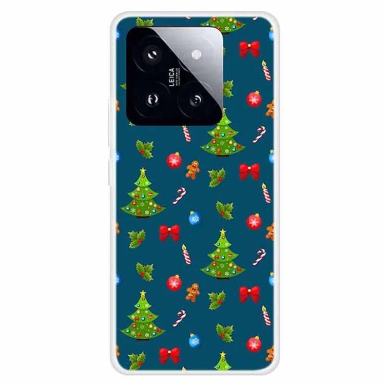 For Xiaomi 14 Pro Merry Christmas Case Soft TPU Slim Fit Protective Phone Cover