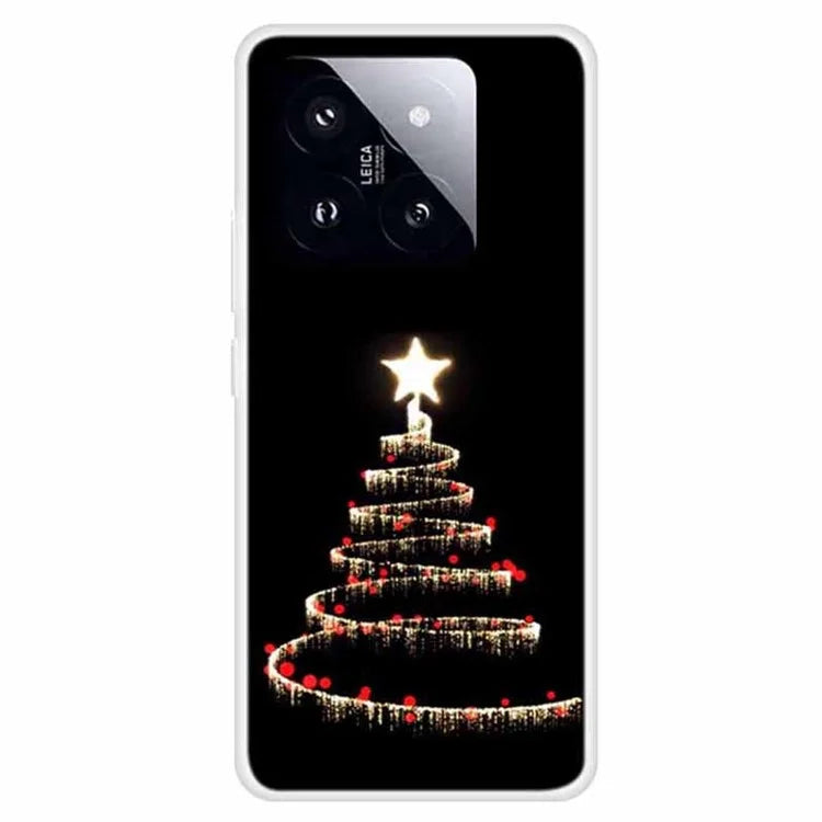 For Xiaomi 14 Pro Merry Christmas Case Soft TPU Slim Fit Protective Phone Cover