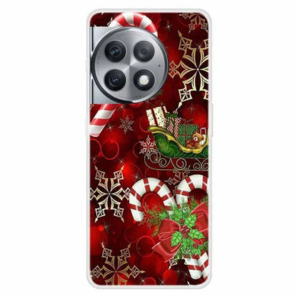 For OnePlus Ace 2 Pro 5G Case Holidays Christmas Pattern Soft TPU Phone Cover