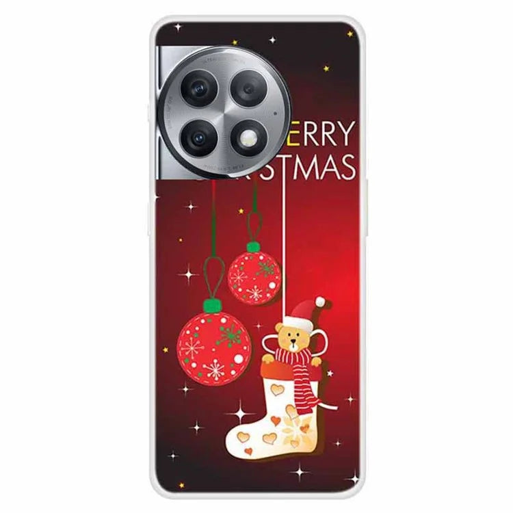 For OnePlus Ace 2 Pro 5G Case Holidays Christmas Pattern Soft TPU Phone Cover