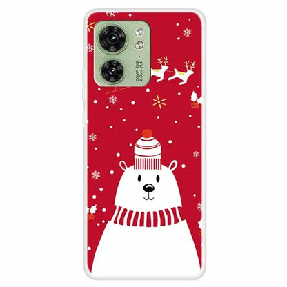 For Motorola Edge 40 5G Case TPU Xmas Theme Protective Phone Cover
