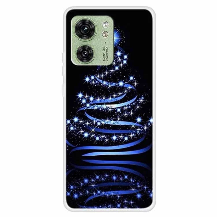 For Motorola Edge 40 5G Case TPU Xmas Theme Protective Phone Cover