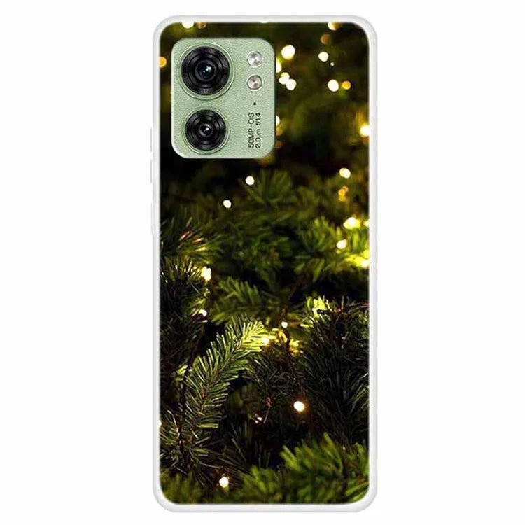 For Motorola Edge 40 5G Case TPU Xmas Theme Protective Phone Cover