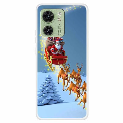 For Motorola Edge 40 5G Case TPU Xmas Theme Protective Phone Cover