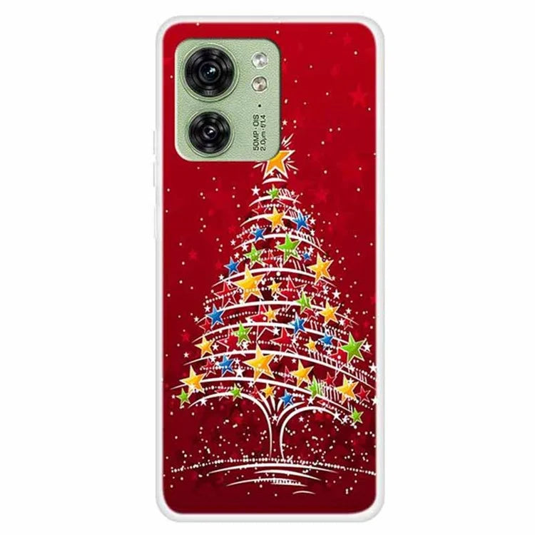 For Motorola Edge 40 5G Case TPU Xmas Theme Protective Phone Cover
