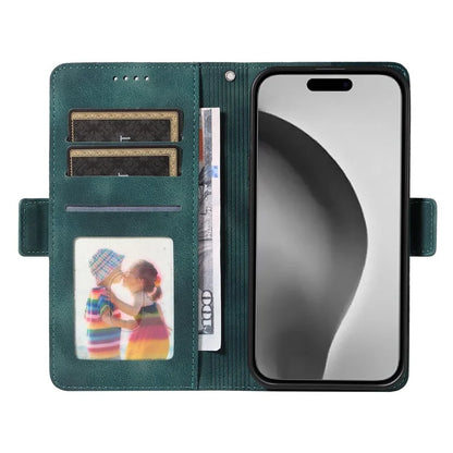 For iPhone 16 Pro Max Case Rhombus Starry Imprinted Phone Leather Cover