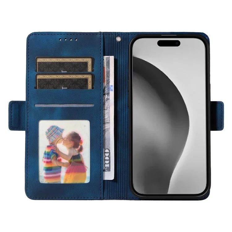 For iPhone 16 Pro Max Case Rhombus Starry Imprinted Phone Leather Cover