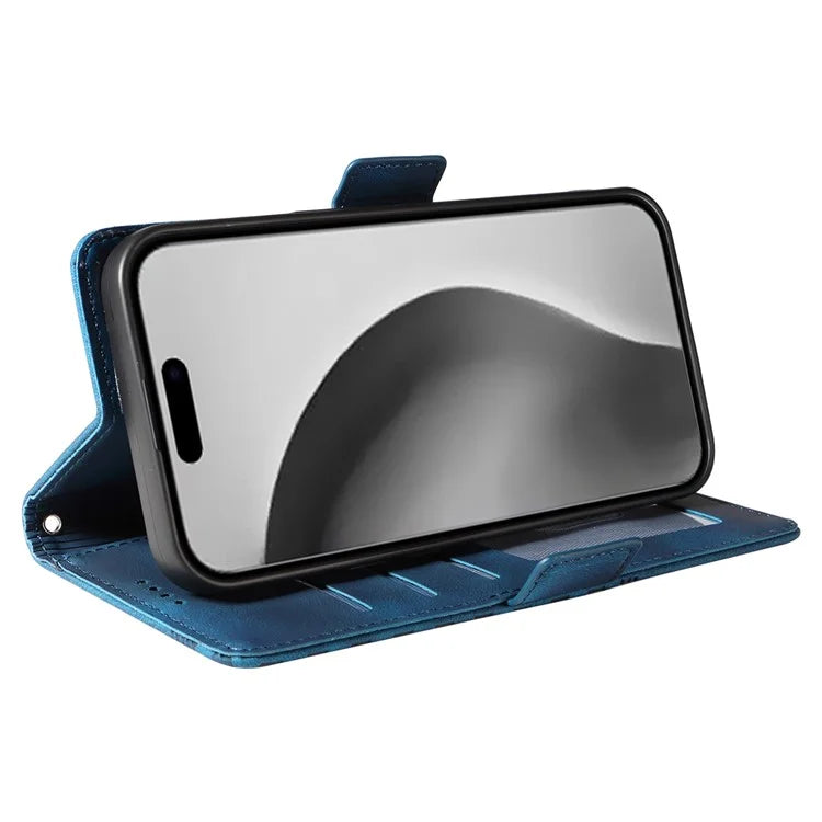 For iPhone 16 Pro Max Case Rhombus Starry Imprinted Phone Leather Cover