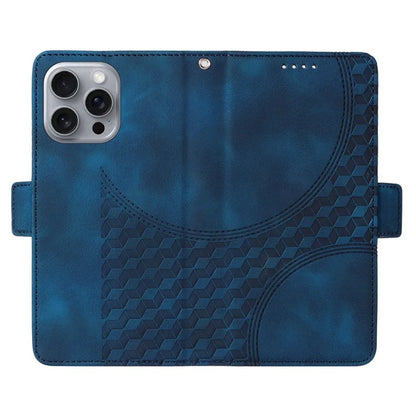 For iPhone 16 Pro Max Case Rhombus Starry Imprinted Phone Leather Cover