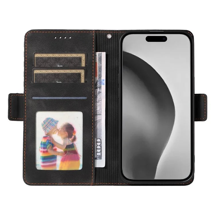 For iPhone 16 Pro Max Case Rhombus Starry Imprinted Phone Leather Cover