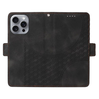 For iPhone 16 Pro Max Case Rhombus Starry Imprinted Phone Leather Cover