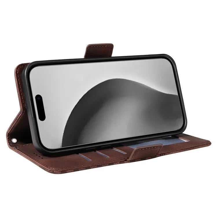 For iPhone 16 Pro Max Case Rhombus Starry Imprinted Phone Leather Cover