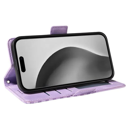 For iPhone 16 Pro Max Case Rhombus Starry Imprinted Phone Leather Cover