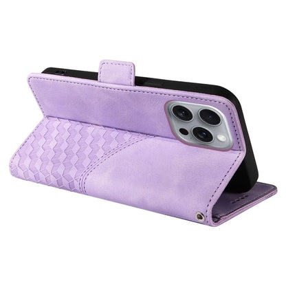 For iPhone 16 Pro Max Case Rhombus Starry Imprinted Phone Leather Cover