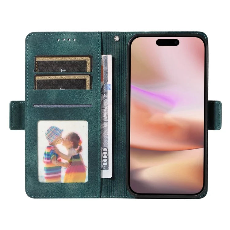 For iPhone 16 Plus Case Rhombus Starry PU Leather Protective Phone Cover