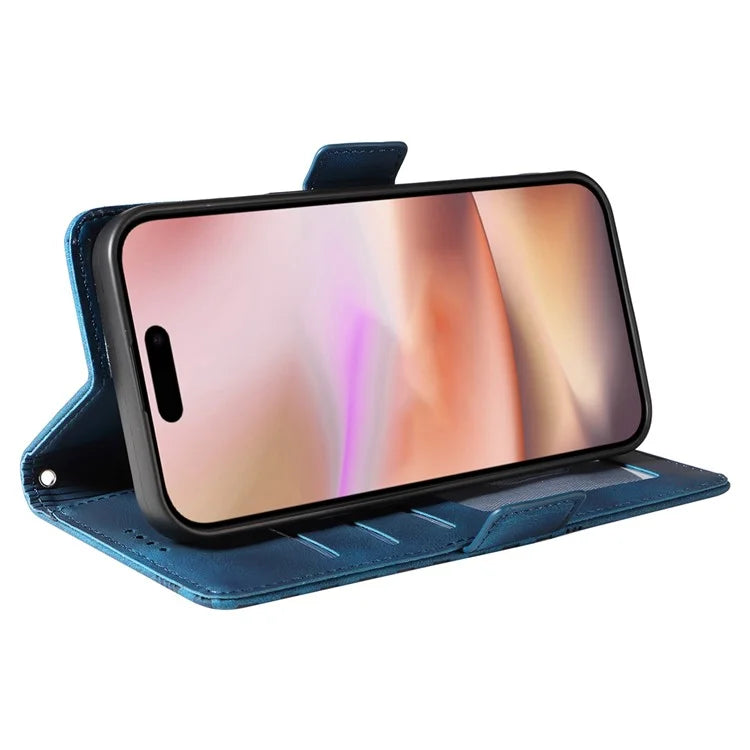For iPhone 16 Plus Case Rhombus Starry PU Leather Protective Phone Cover