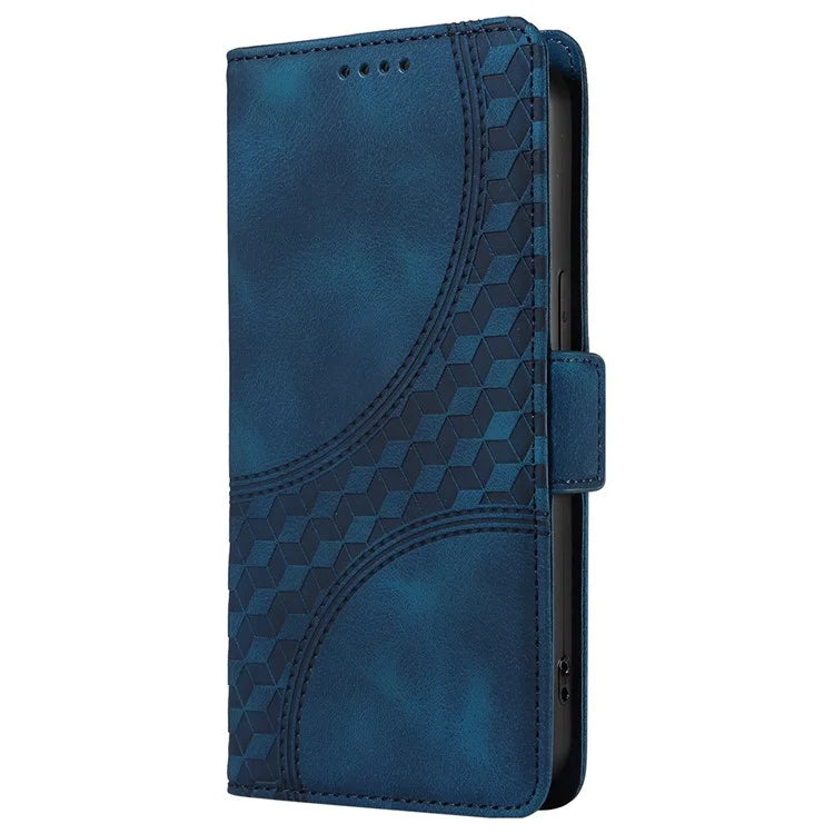 For iPhone 16 Plus Case Rhombus Starry PU Leather Protective Phone Cover