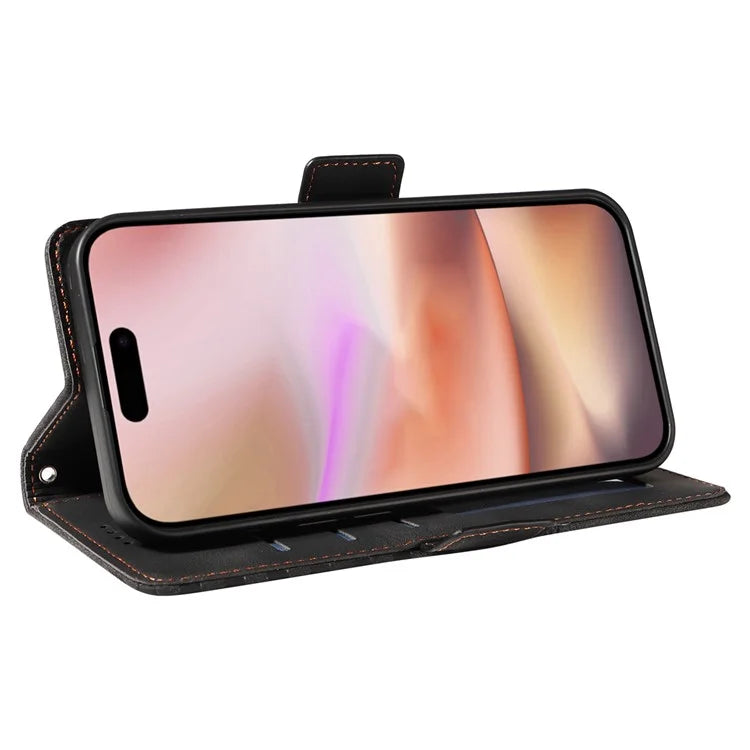 For iPhone 16 Plus Case Rhombus Starry PU Leather Protective Phone Cover