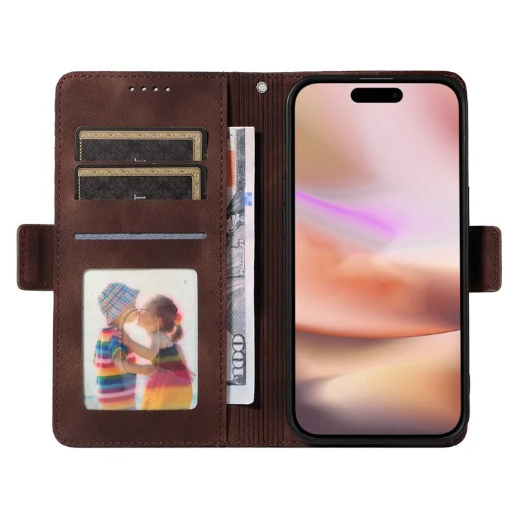 For iPhone 16 Plus Case Rhombus Starry PU Leather Protective Phone Cover