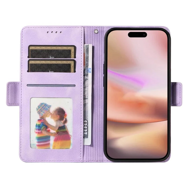 For iPhone 16 Plus Case Rhombus Starry PU Leather Protective Phone Cover
