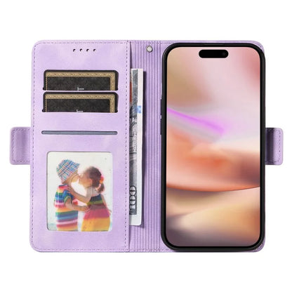 For iPhone 16 Plus Case Rhombus Starry PU Leather Protective Phone Cover
