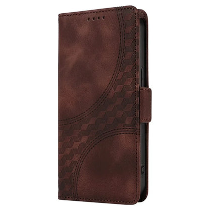 For iPhone 15 Plus Wallet Case Rhombus Starry Phone Leather Cover