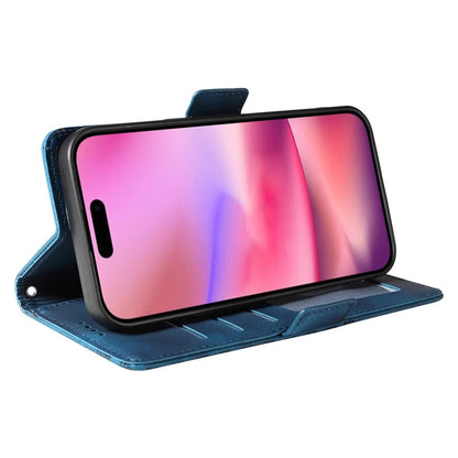 For iPhone 16 Case Rhombus Starry Wallet Stand Leather Phone Cover