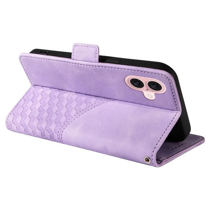 For iPhone 16 Case Rhombus Starry Wallet Stand Leather Phone Cover