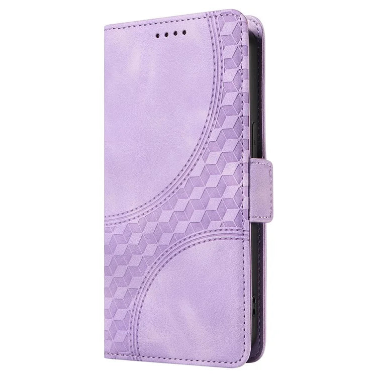 For iPhone 16 Case Rhombus Starry Wallet Stand Leather Phone Cover