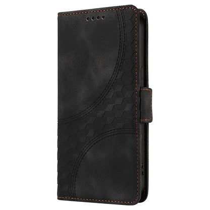 For iPhone 15 Pro Case Rhombus Starry PU Leather Shockproof Phone Cover