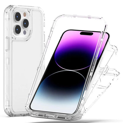 For iPhone 14 Pro Max Case Acrylic+TPU Transparent Protective Phone Cover