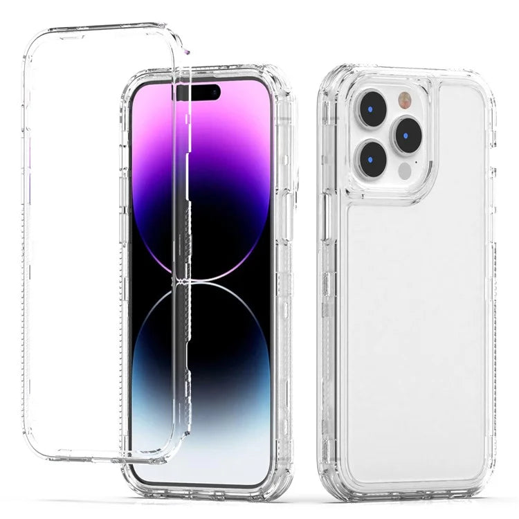 For iPhone 14 Pro Max Case Acrylic+TPU Transparent Protective Phone Cover